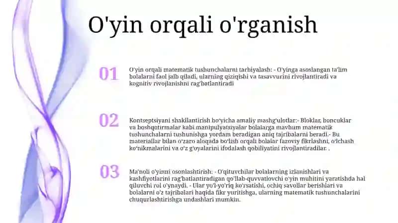 Bolalarda Matematik Tasavvurlarni Shakllantirish Usullari 2