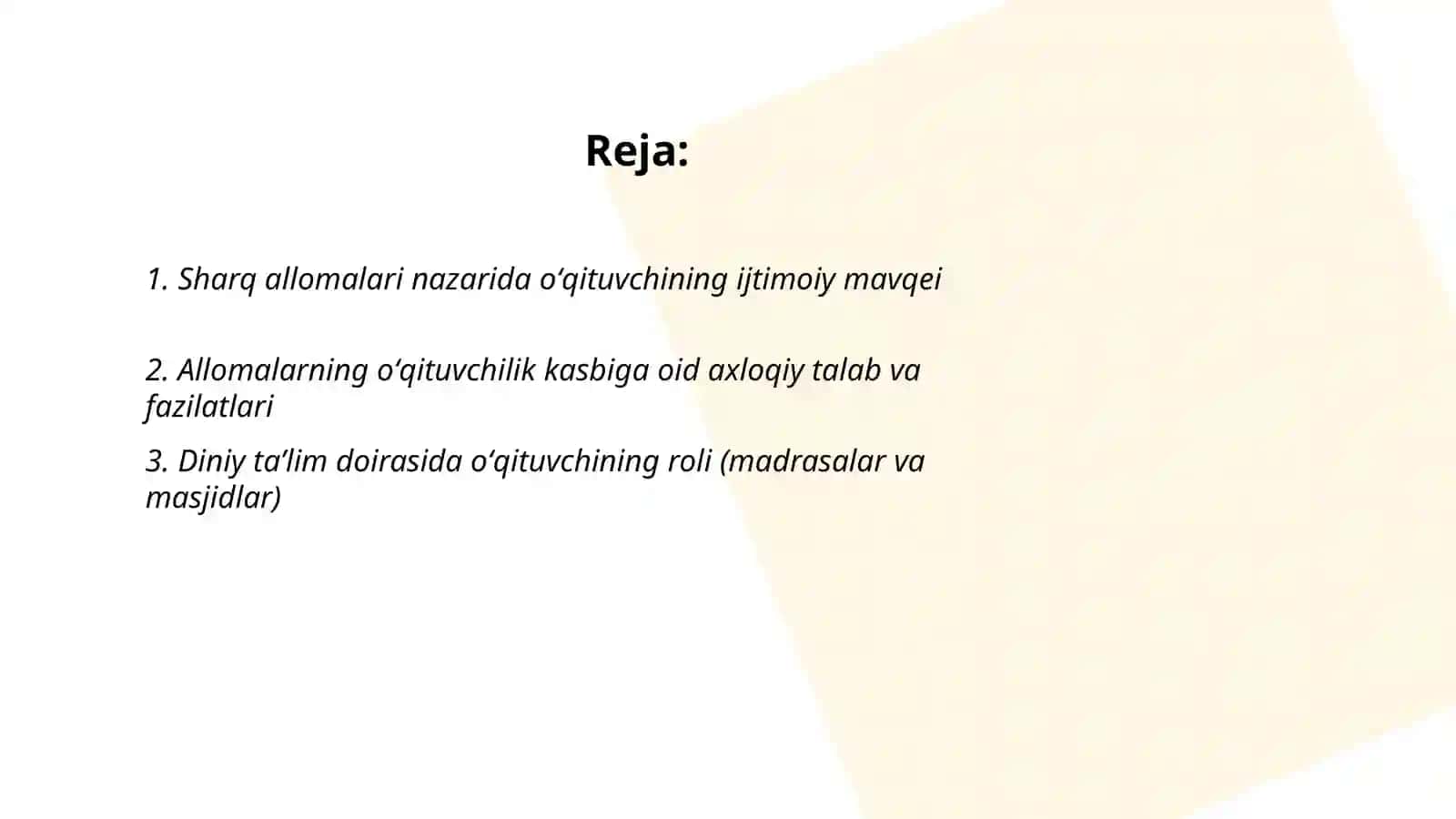 Sharq mamlakati allomalarining oʻqituvchilik kasbiga oid ilk qarashlari 2
