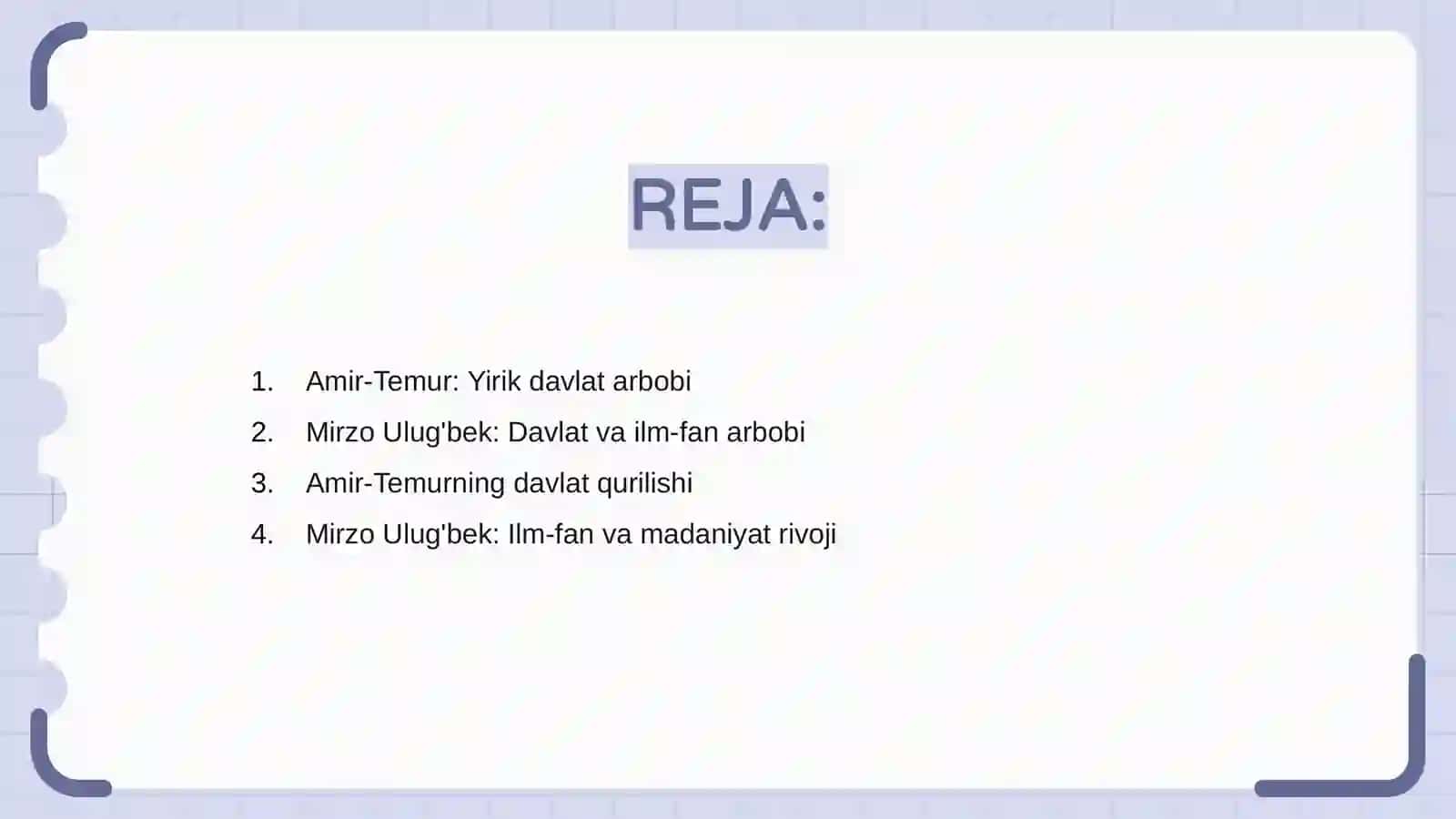Amir-Temur va Mirzo Ulug'bek 2