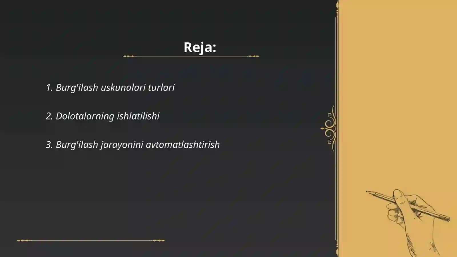 Burg'ilash uskunalari va Dolotalar haqida ma'lumot 2