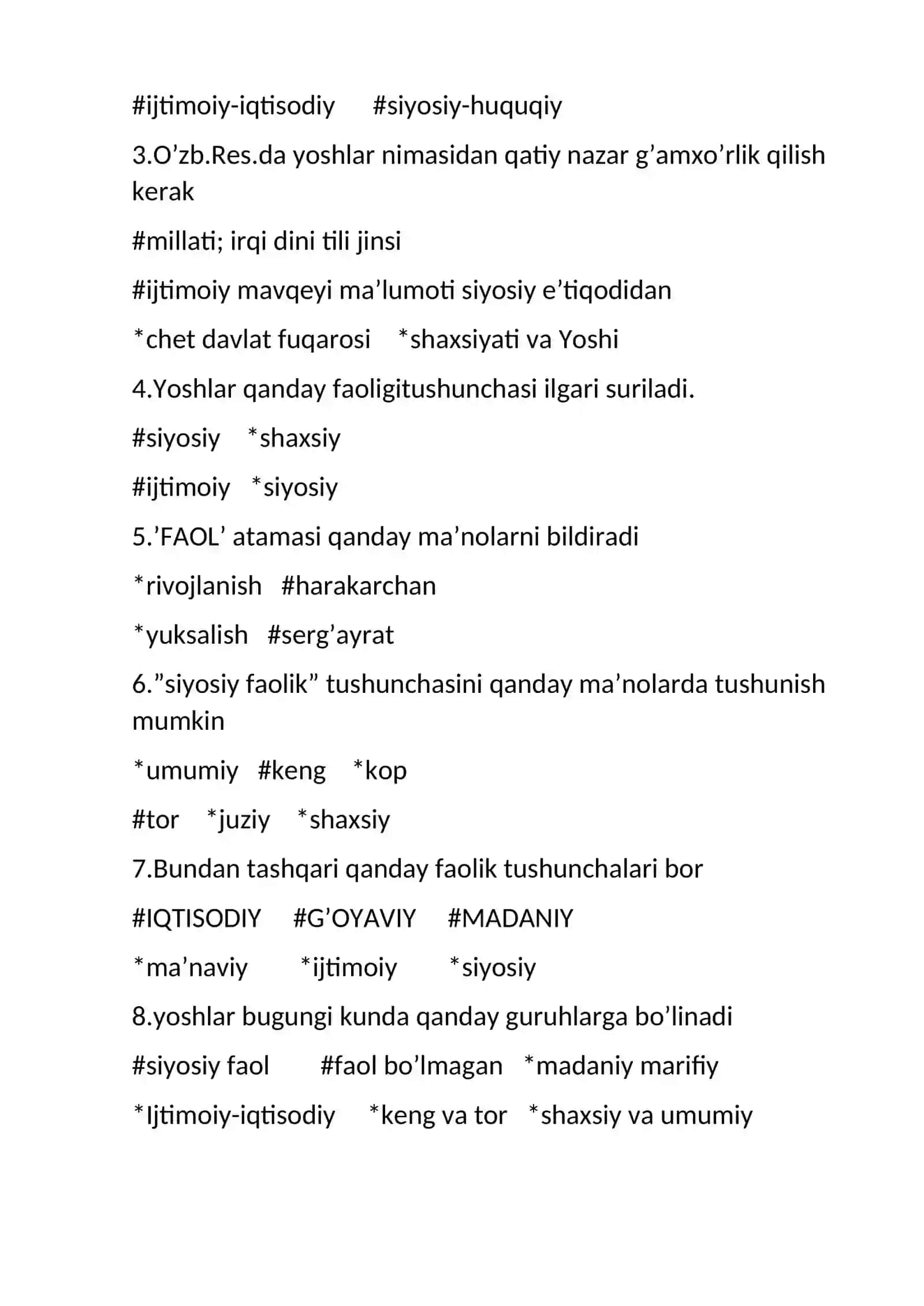 O’zbekistonda yoshlarga oid davlat siyosati va asosiy mazmuni 2