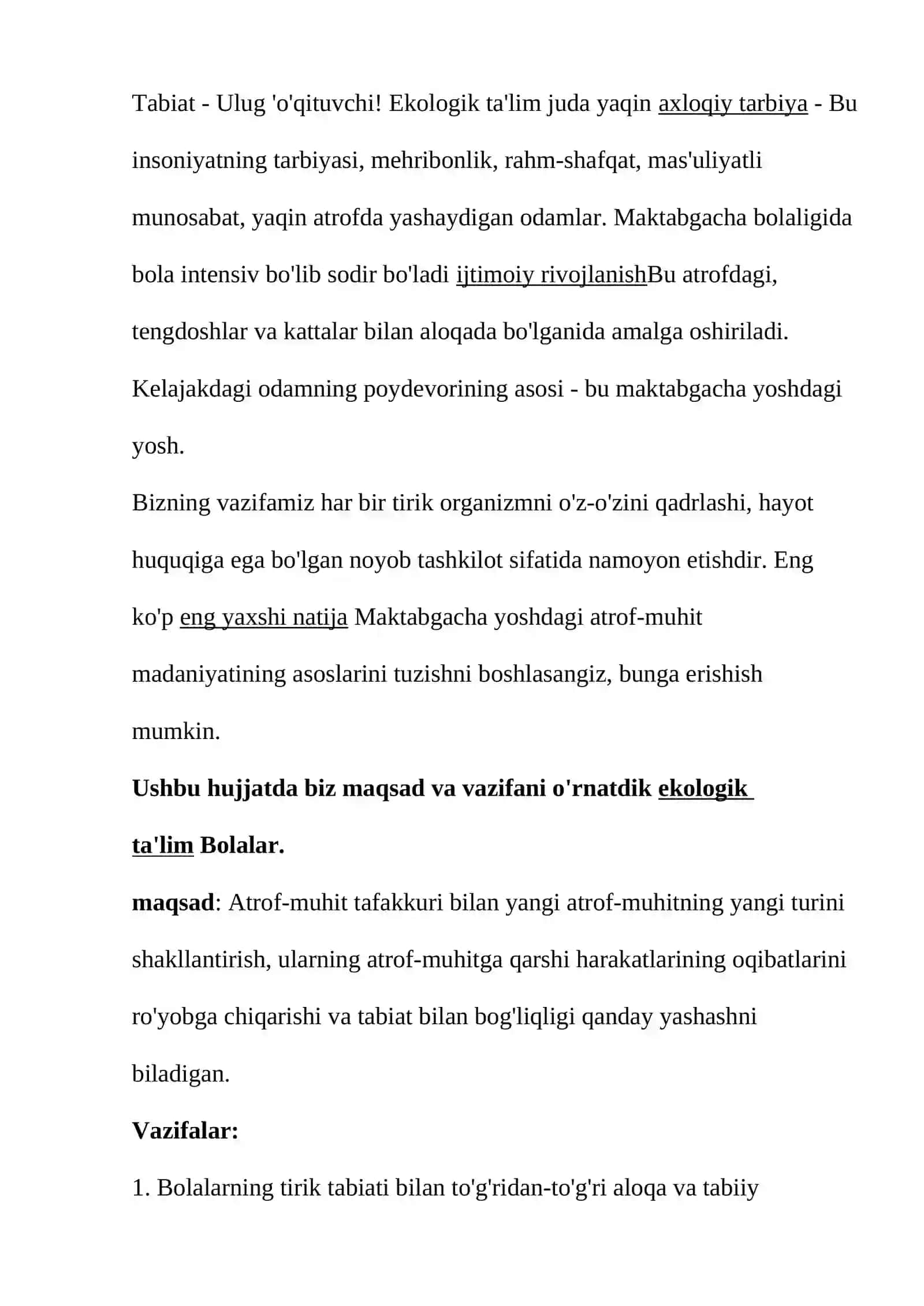 Maktabgacha tarbiyachilarning innovatsion ta'lim texnologiyalari 2