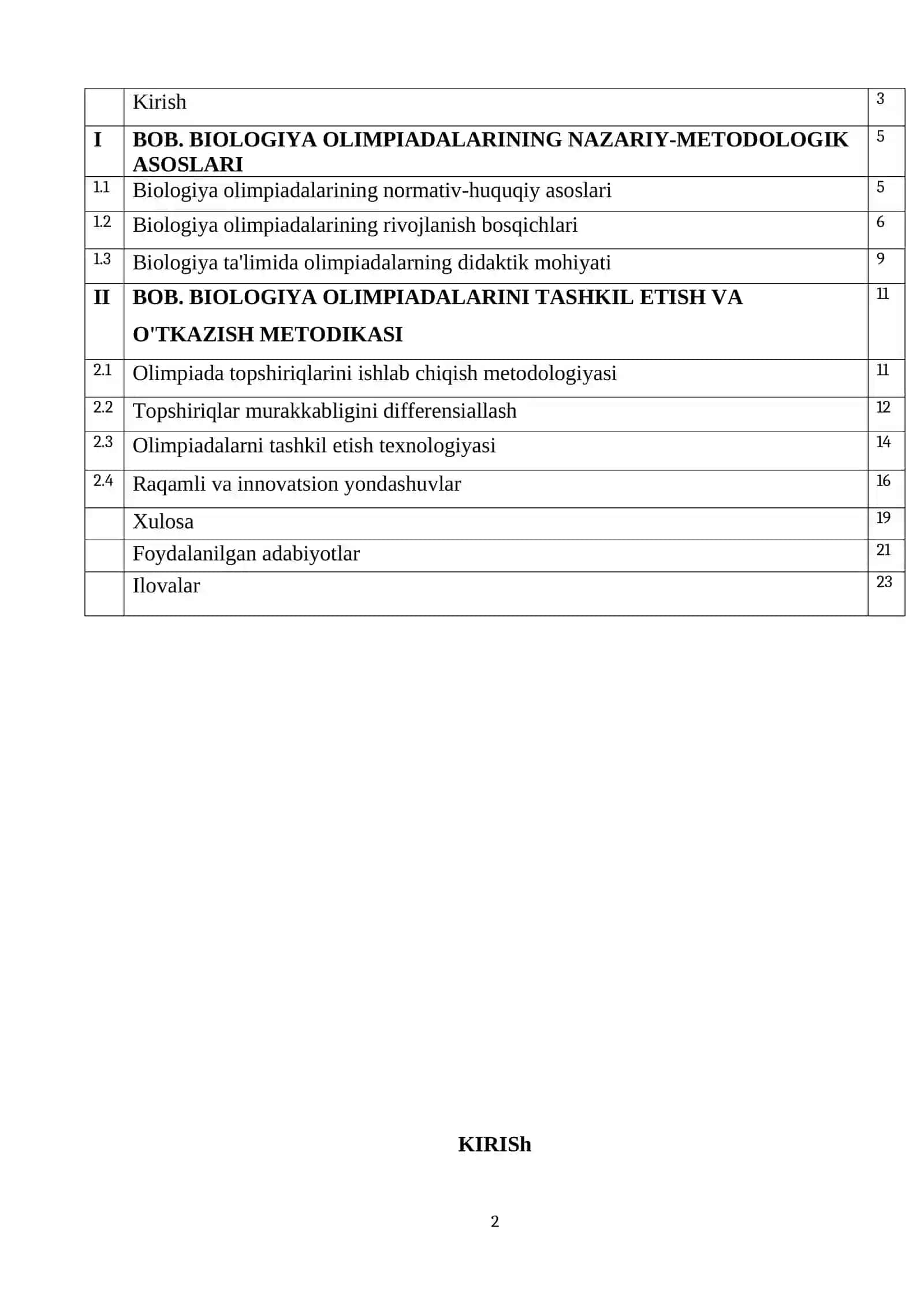 BIOLOGIYADA FANLARARO OLIMPIADALARGA TAYYORLASH METODIKASI 2