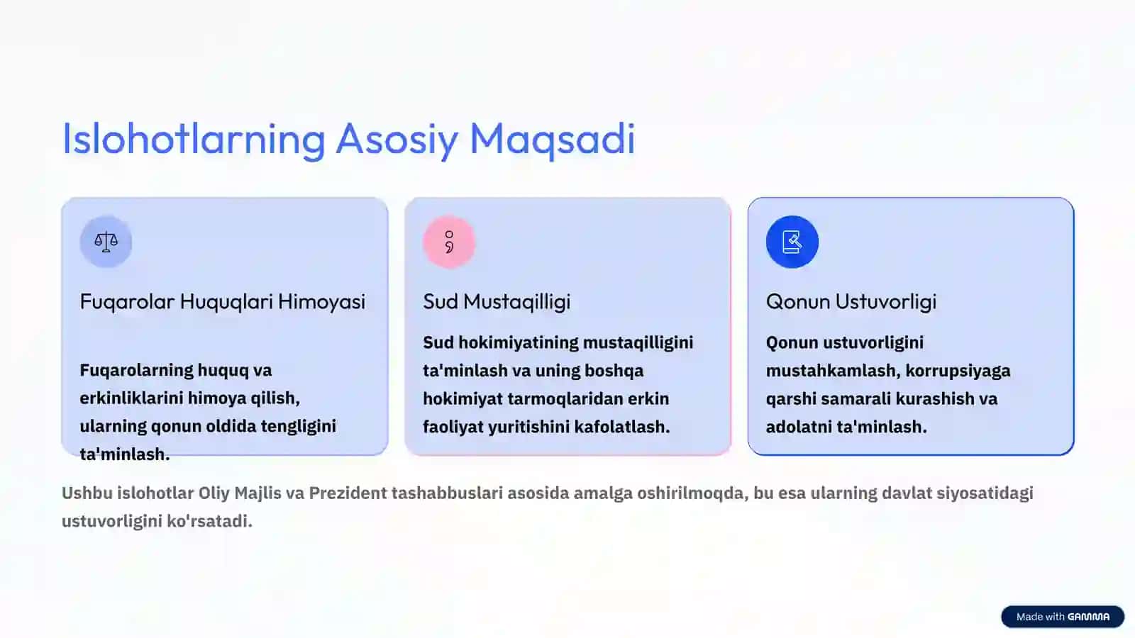 O'zbekistonda Sud-Huquq Islohotlari va Ularning Bosqichlari 2