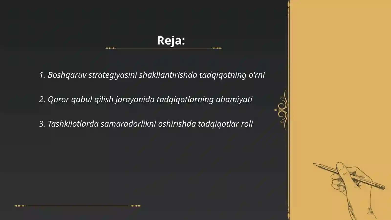 Boshqaruvni rivojlantirishda tadqiqotning o'rni 2