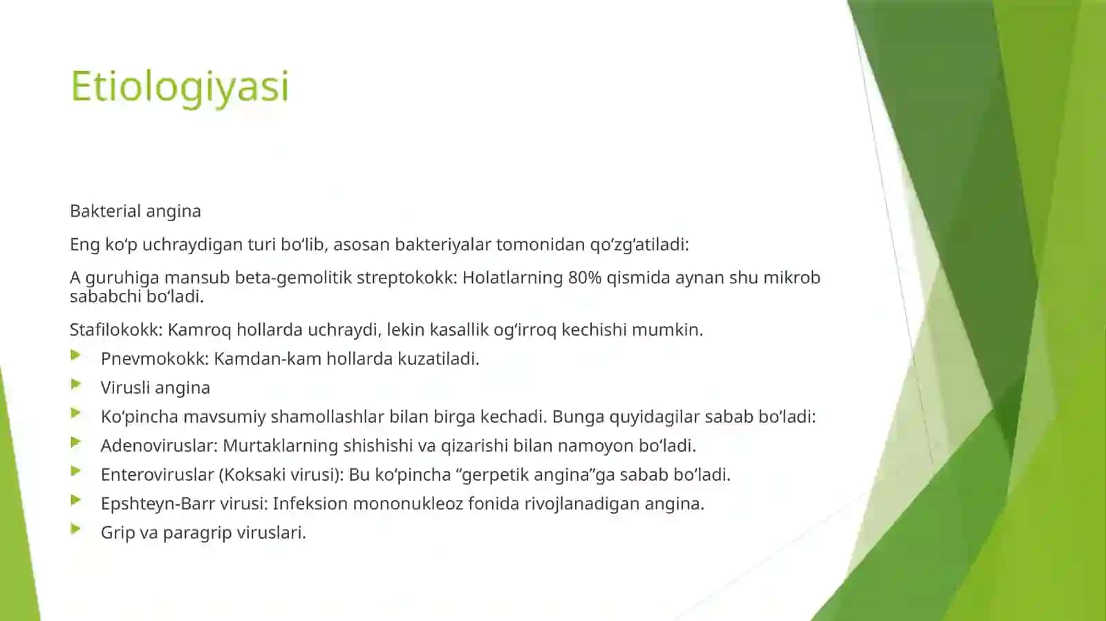 Angina (o‘tkirtonzillit) 2