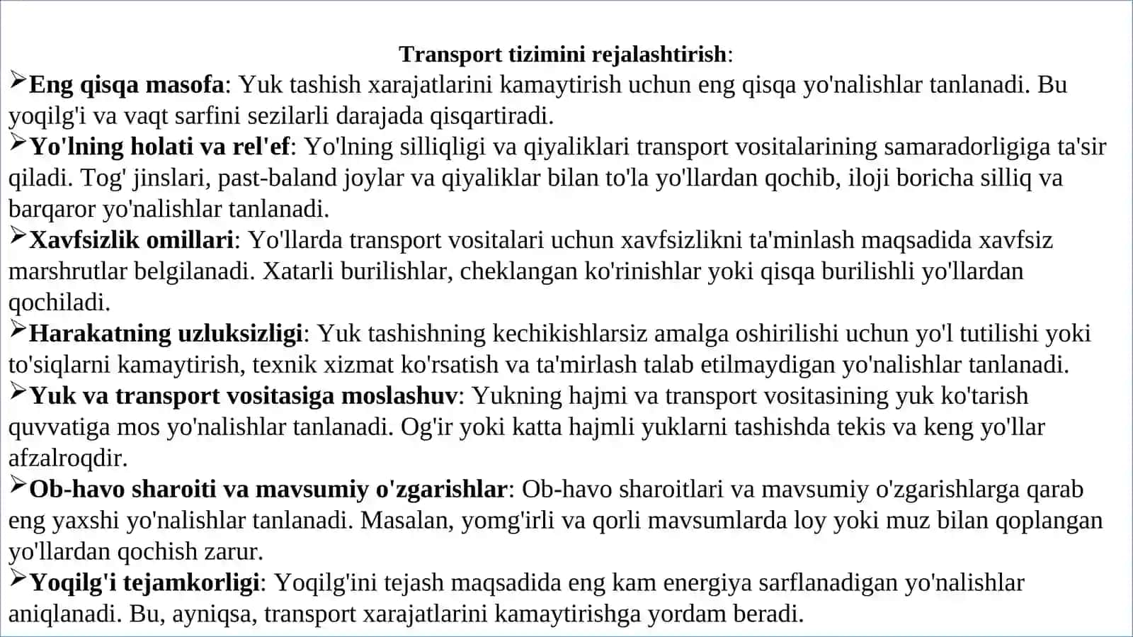 Karyer avtomobil transporti ishini tashkil qilish va boshqarish 2