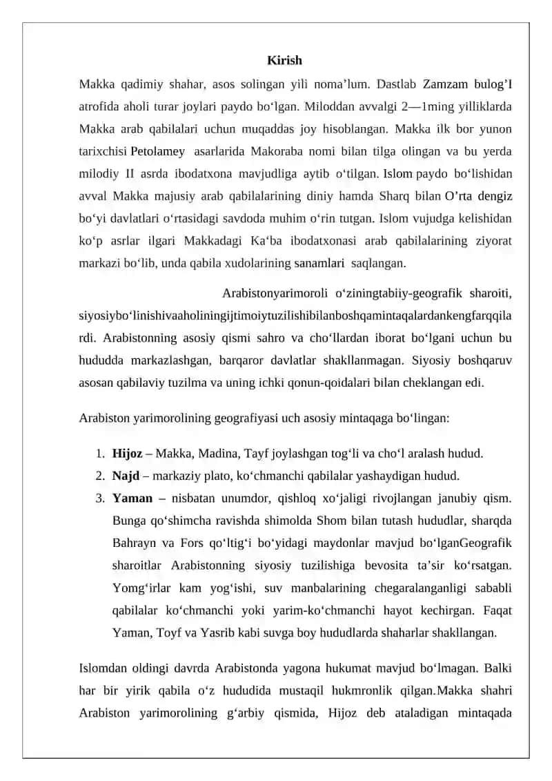 Makka shahri bilan aloqalar 2