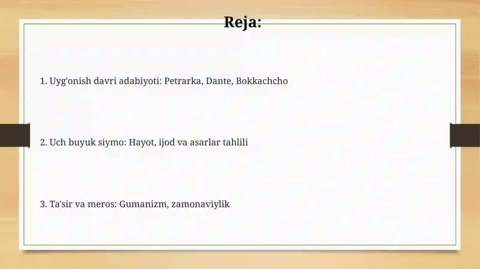 Italyan Uyg'onish davri adabiyoti: Umumiy ko'rinish 2