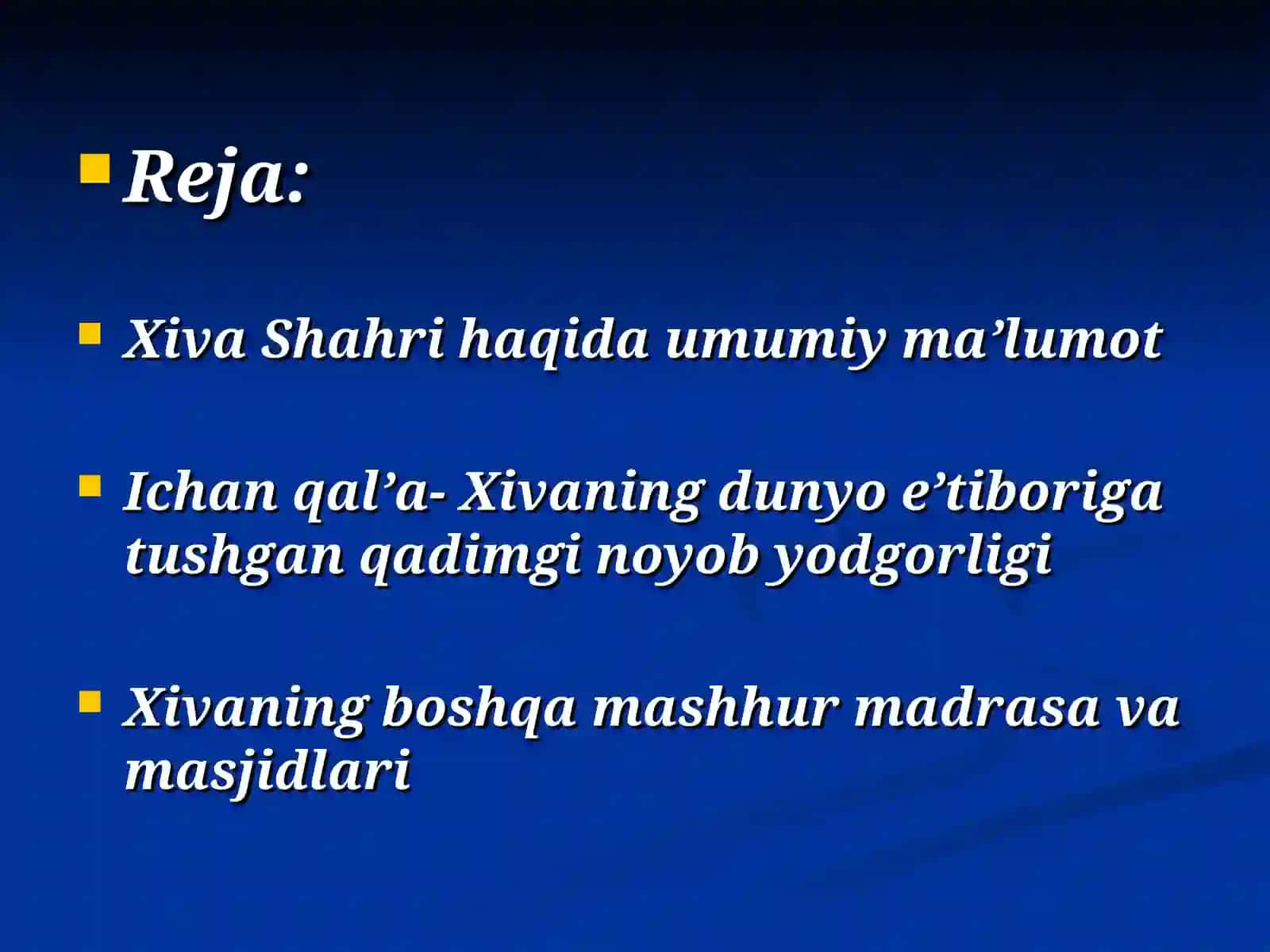 Xiva-ochiq osmon ostidagi muzey 2