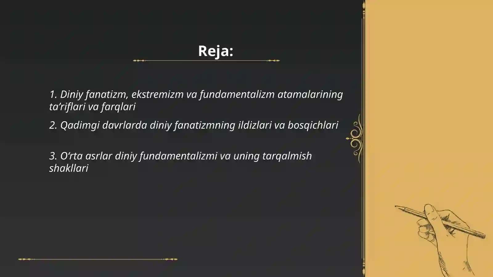 Diniy fanatizm ekstremizm fundamentalizmning tarixi va rivojlanish bosqichlari 2
