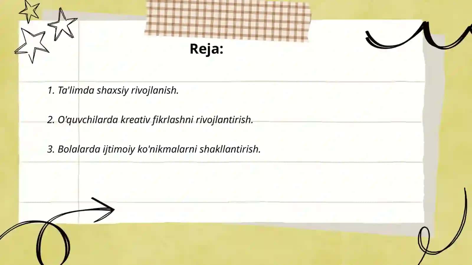 Ta'limda shaxsiy rivojlanish 2
