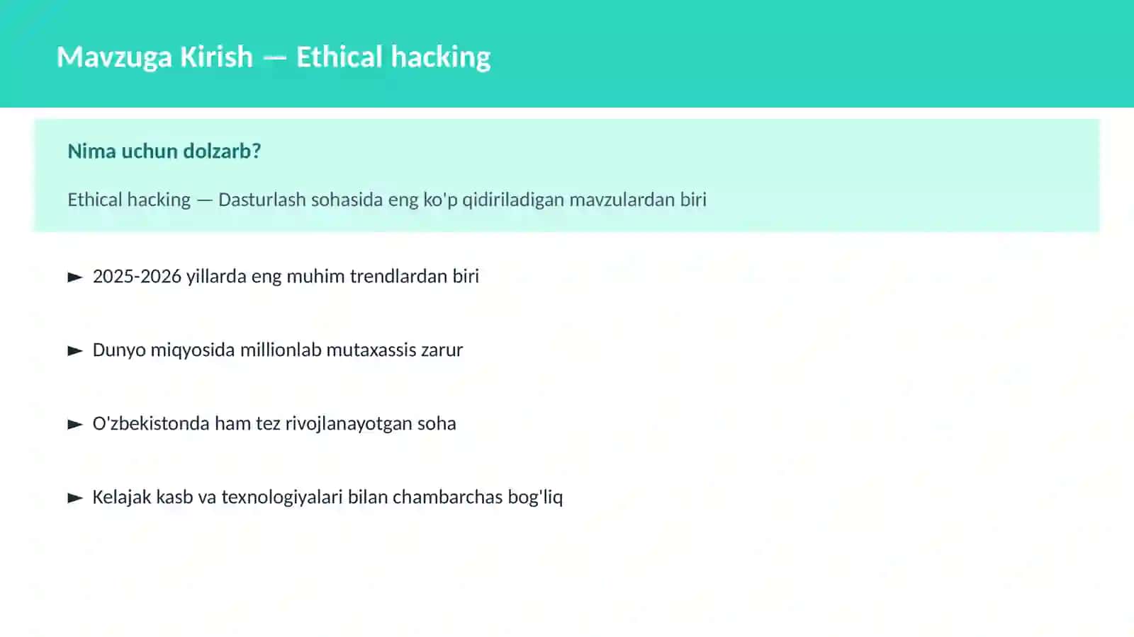 Ethical hacking 2