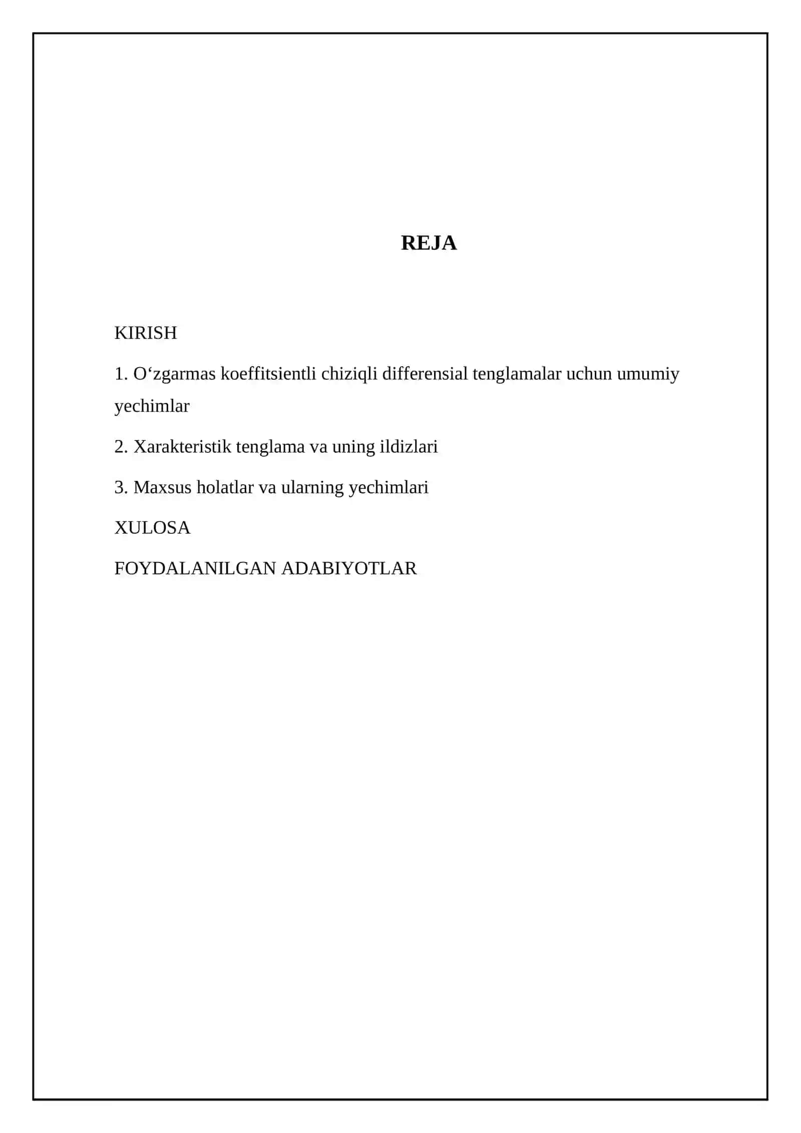 n-tartibli oʻzgarmas koeffitsienti chiziqli bir jinsli differensial tenglamalar 2