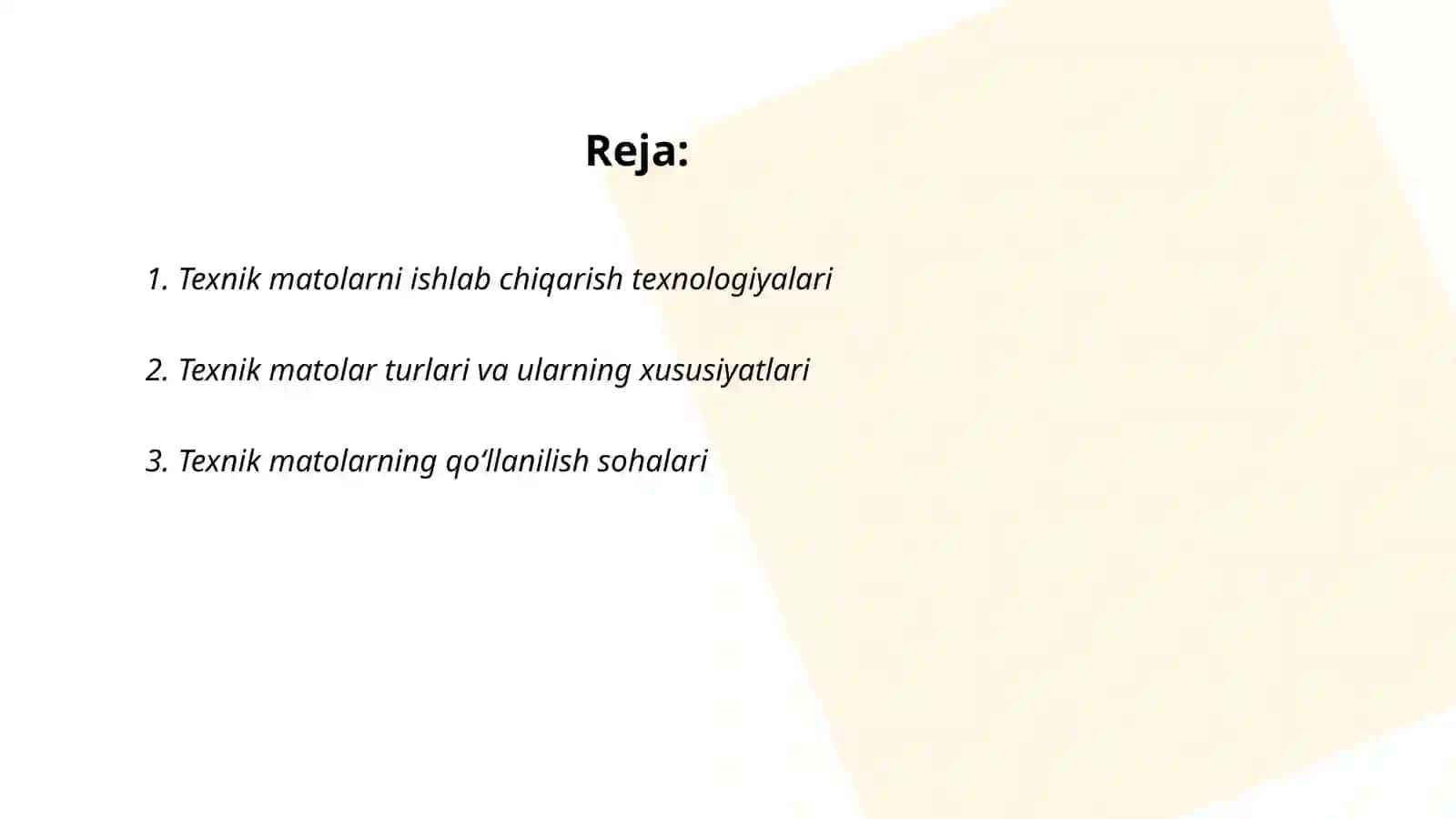Texnik matolar 2