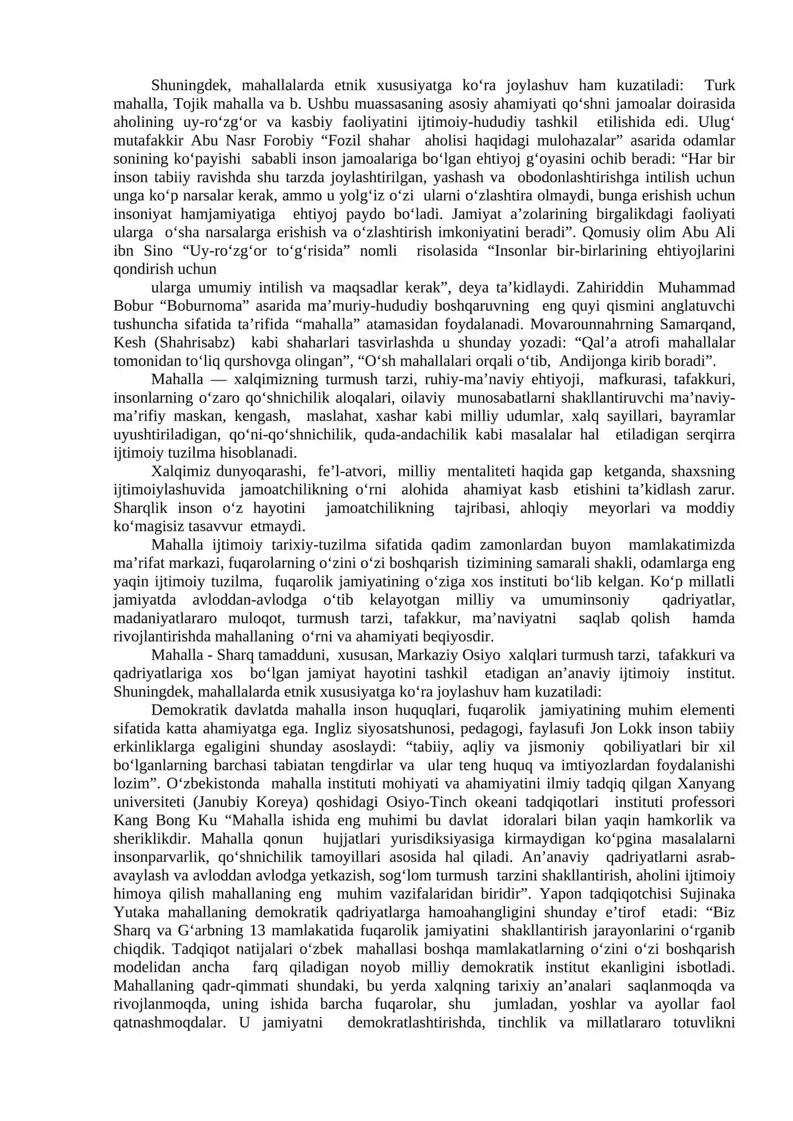 Mahalla ijtimoiylashuvning an’anaviy omili sifatida 2