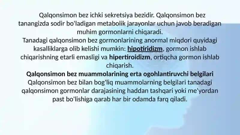 Qalqonsimon bezkasalliklari va qantli diabet 2