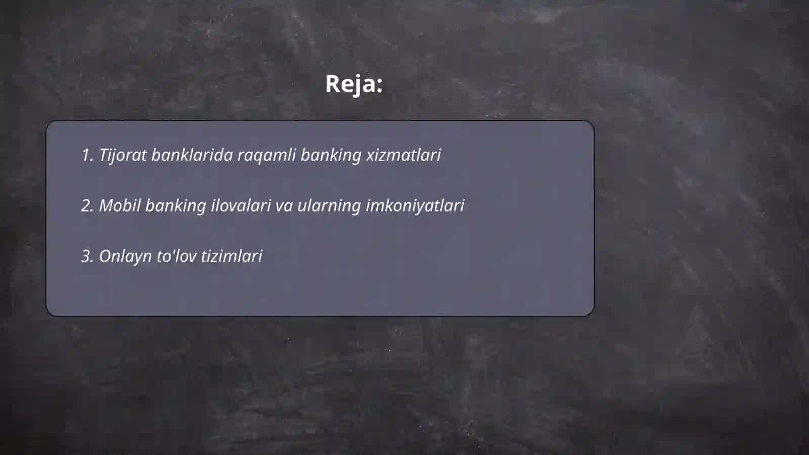 Tijorat banklarining yangi xizmat turlari 2
