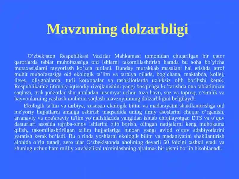 Uzluksiz talimda ekologik talim konsepsiyasi 2