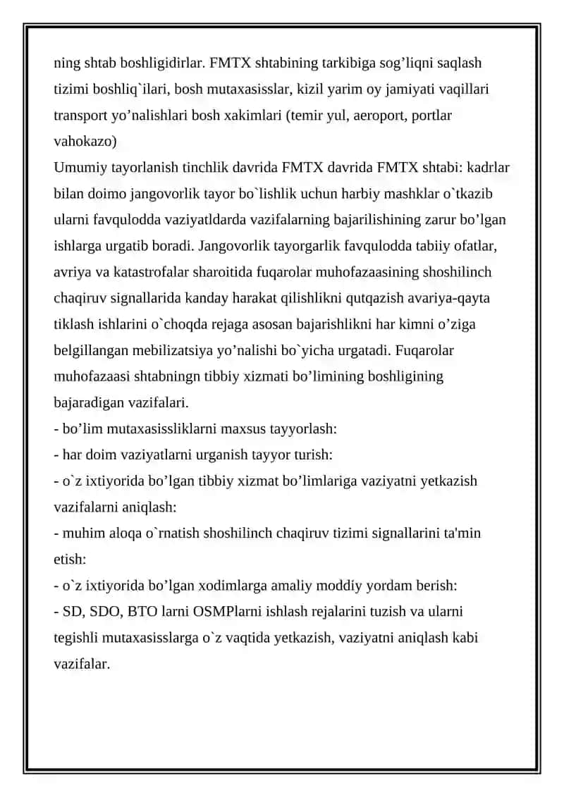FUQAROLAR MUHOFAZASINING O’QITISHNING TAMOYIL VA USLUBLARI 2