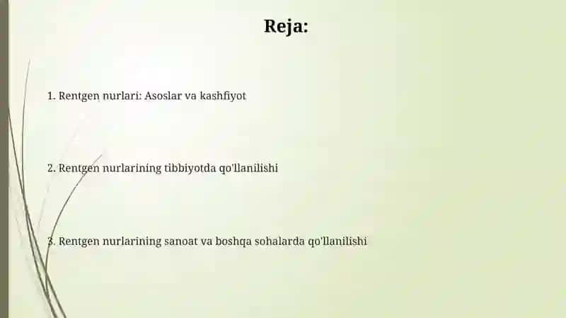Rentgen nurlari va ularning tatbiqi 2