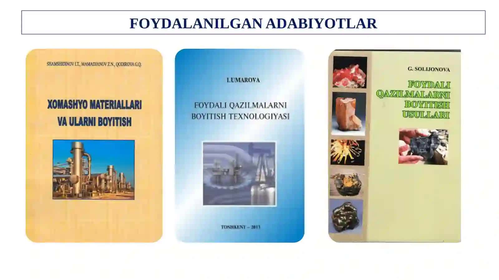 Qayta ishlash 2