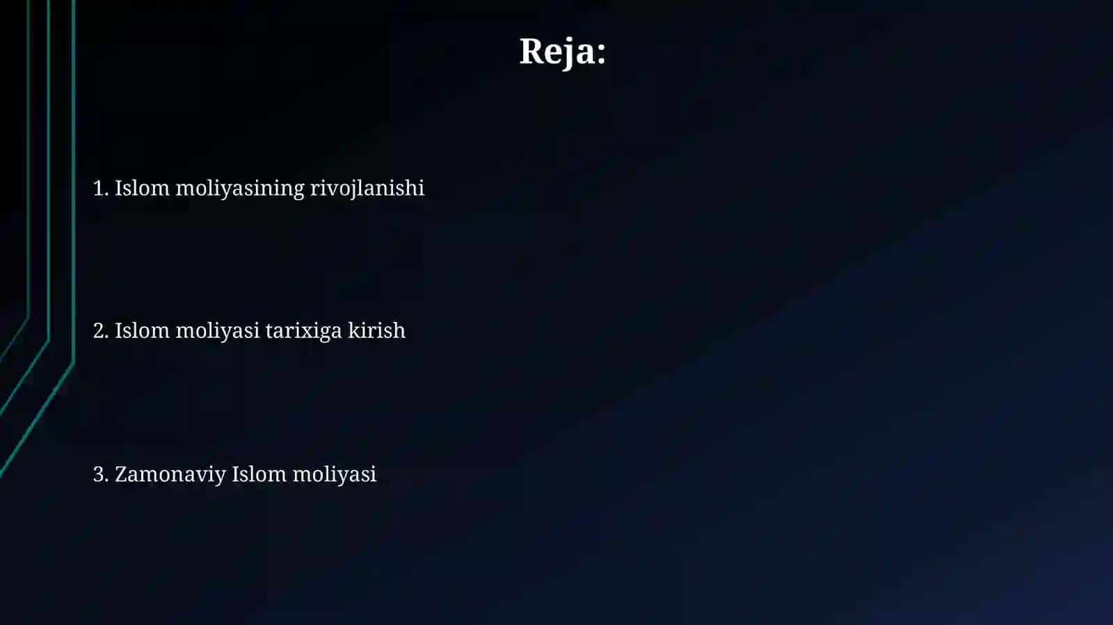 Islom moliyasi va uning rivojlanish tarixi 2