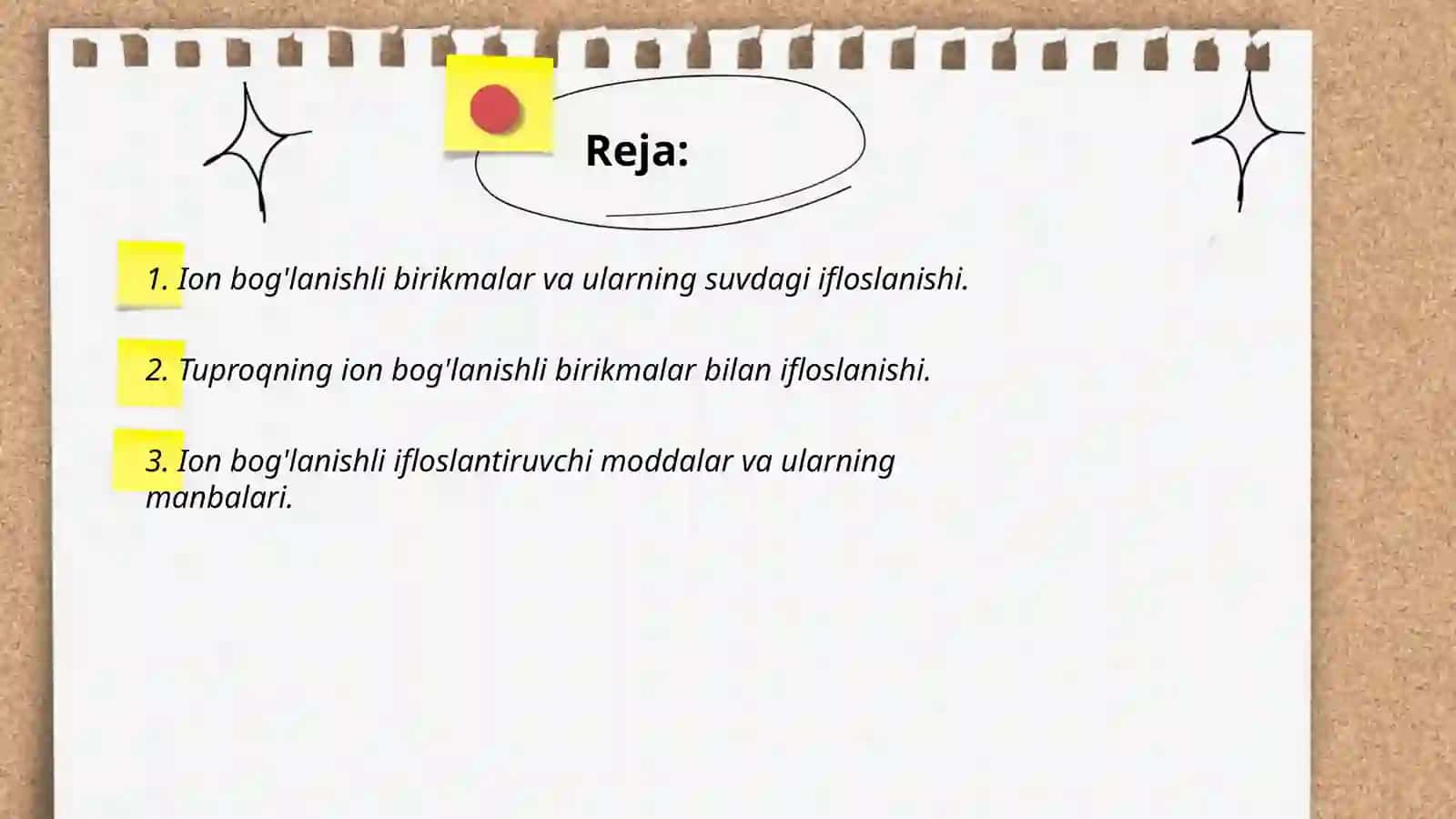 Ion bog'lanishli birikmalar va ularning suvdagi ifloslanishi 2