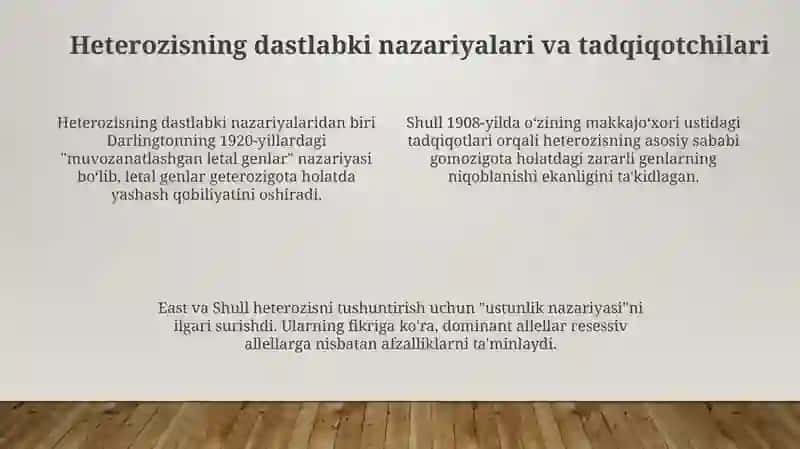Kirish: Heterozisning mohiyati va ahamiyati 2