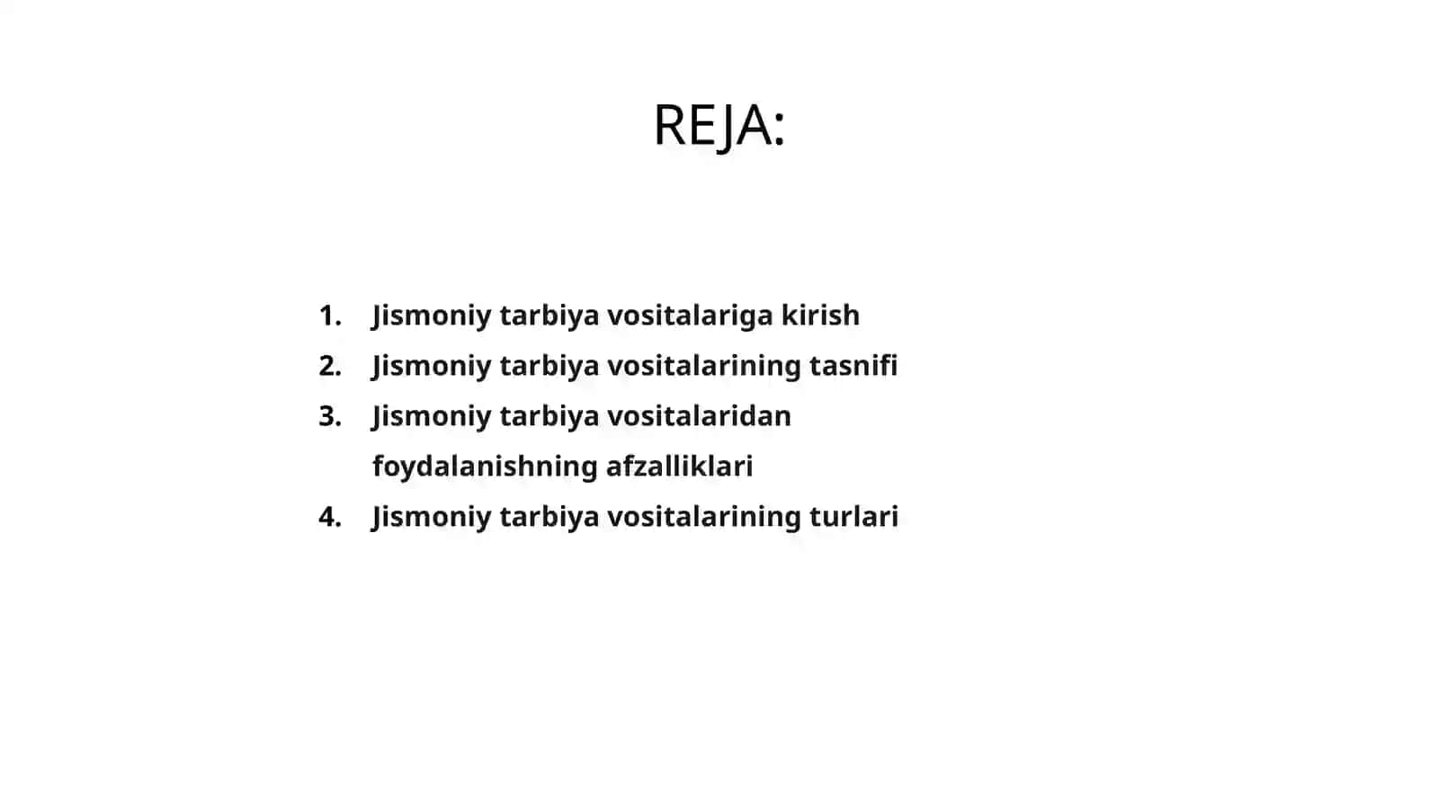 Jismoniy tarbiya vositalarining umumiy tasnifi 2