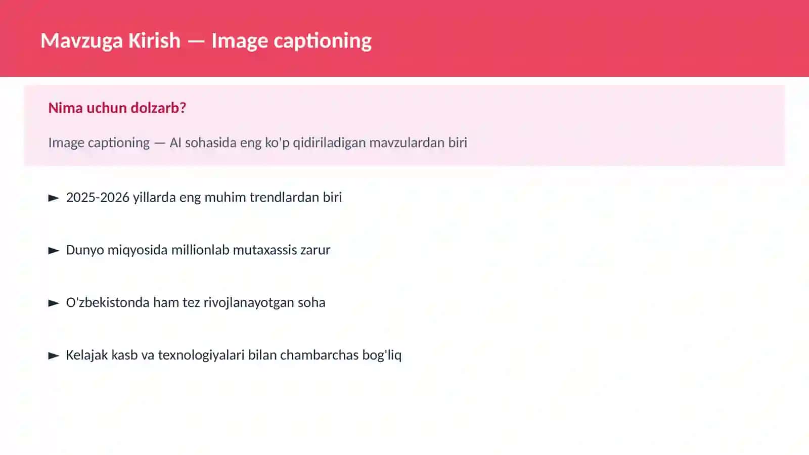 Image captioning 2