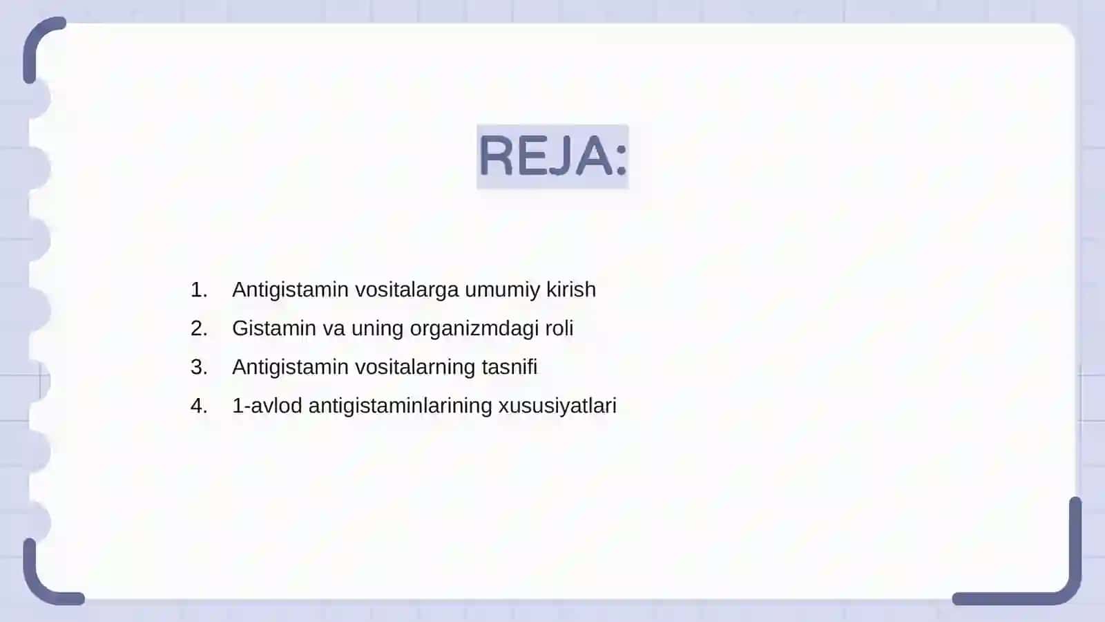 Antigistamin vositalar 2