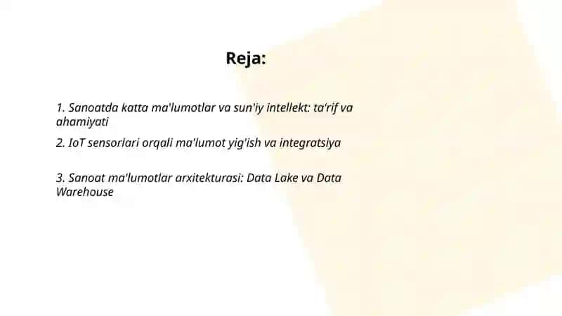 Sanoatda katta ma'lumotlar va sun'iy intellekt 2