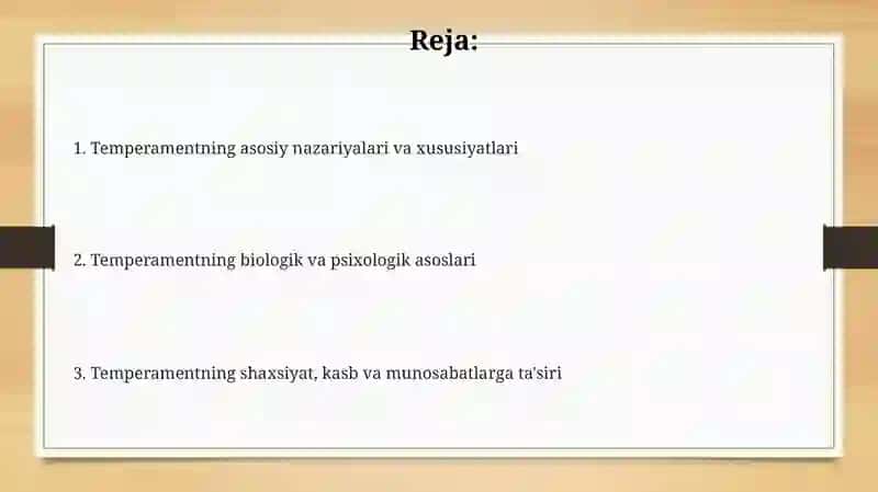 Temperament va uning nazariyalari 2