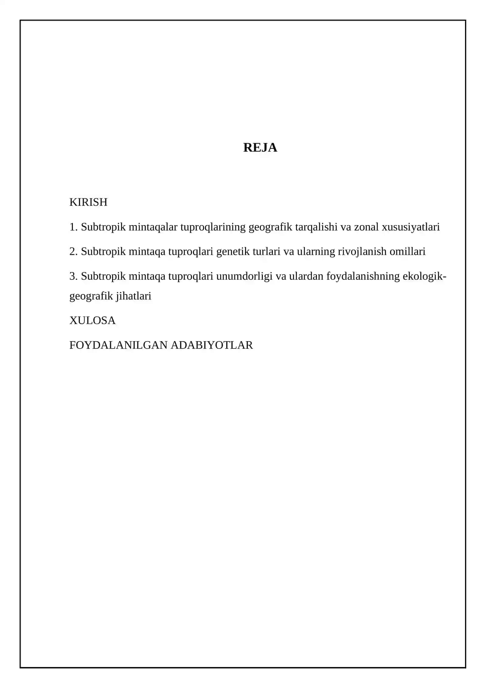 Subtropik mintaqa tuptoqlar geografiyasi 2