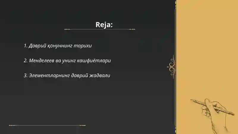 Даврий қонун ва элементлар даврий системаси 2