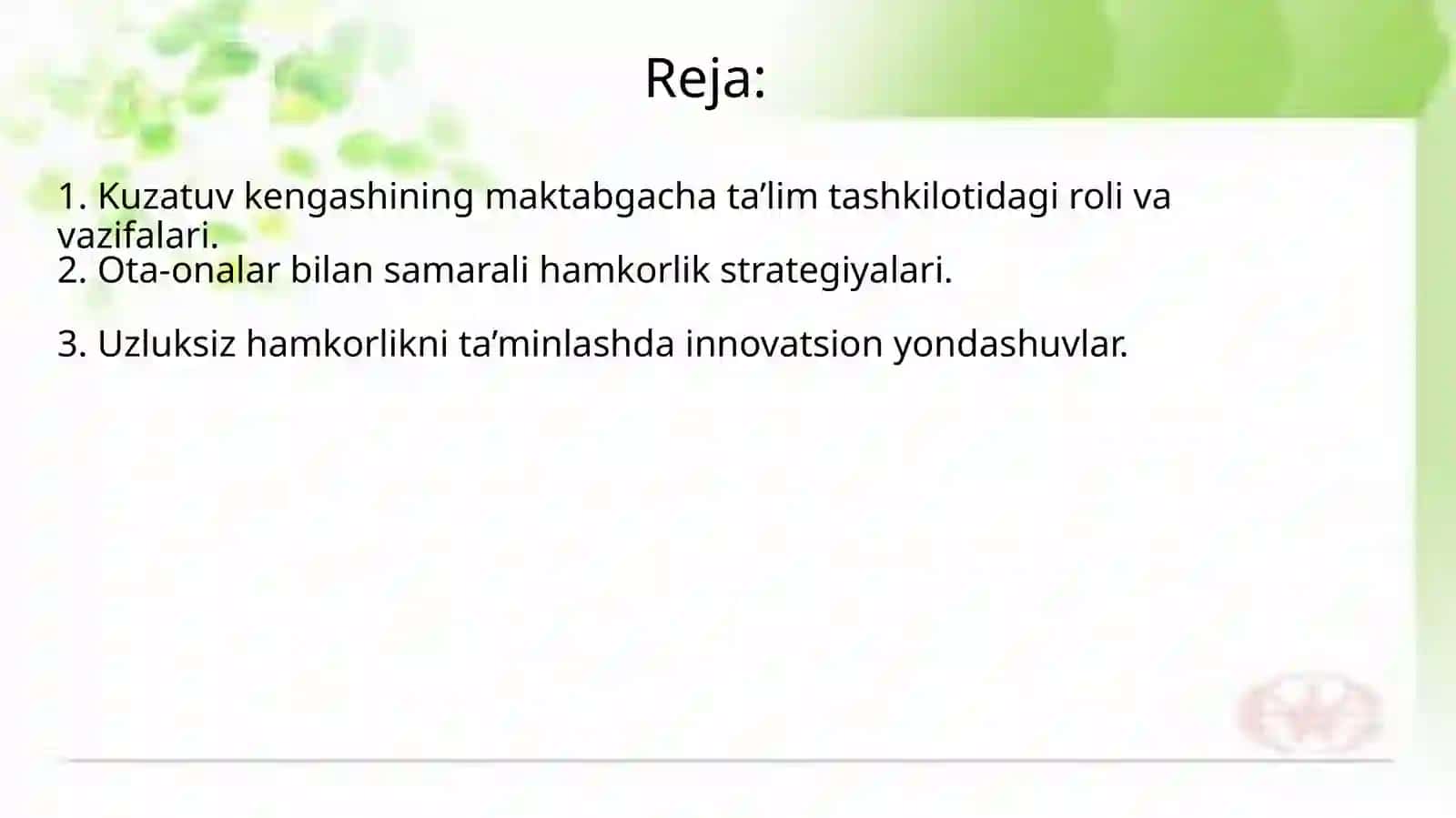 Kuzatuv kengashi vazifalari 2