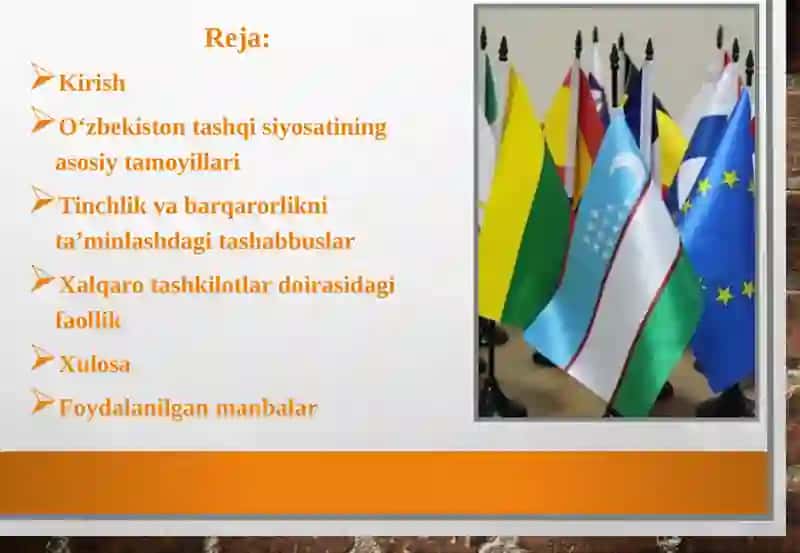 O‘zbekistonning Markaziy Osiyodagi tinchlik va barqarorlik ni ta‘minlashdagi o‘rni 2