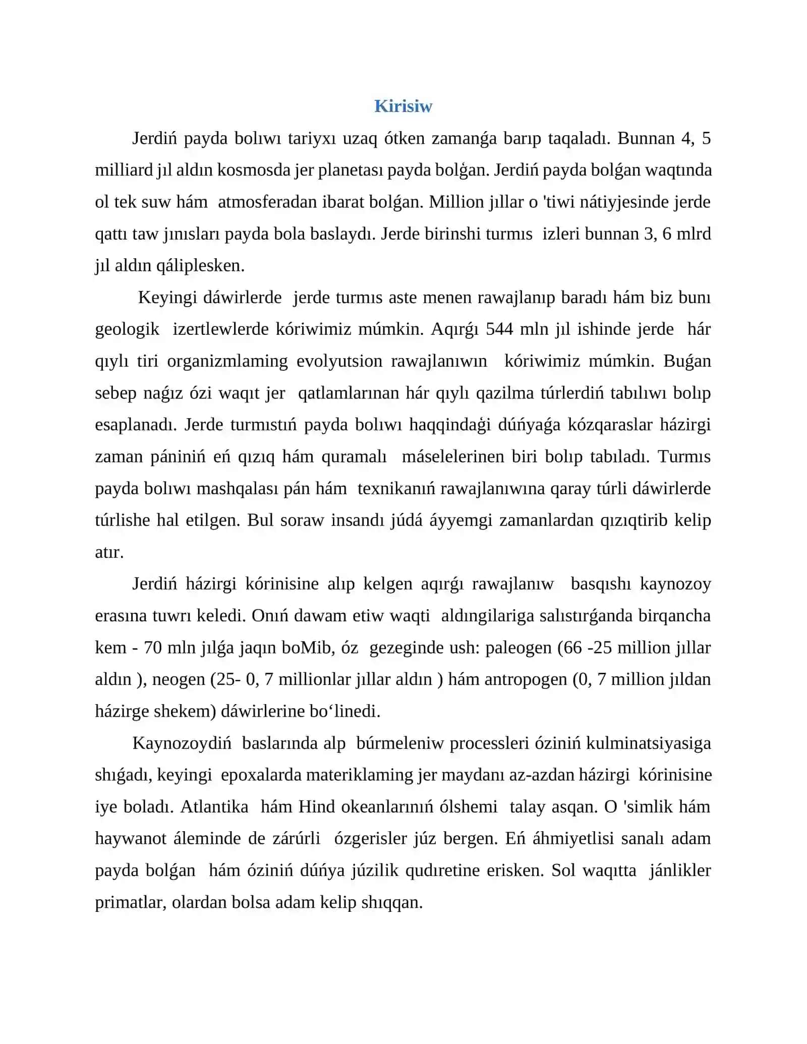 Primatlardin tiykarģi evolyuciyaliq basqishlari 2