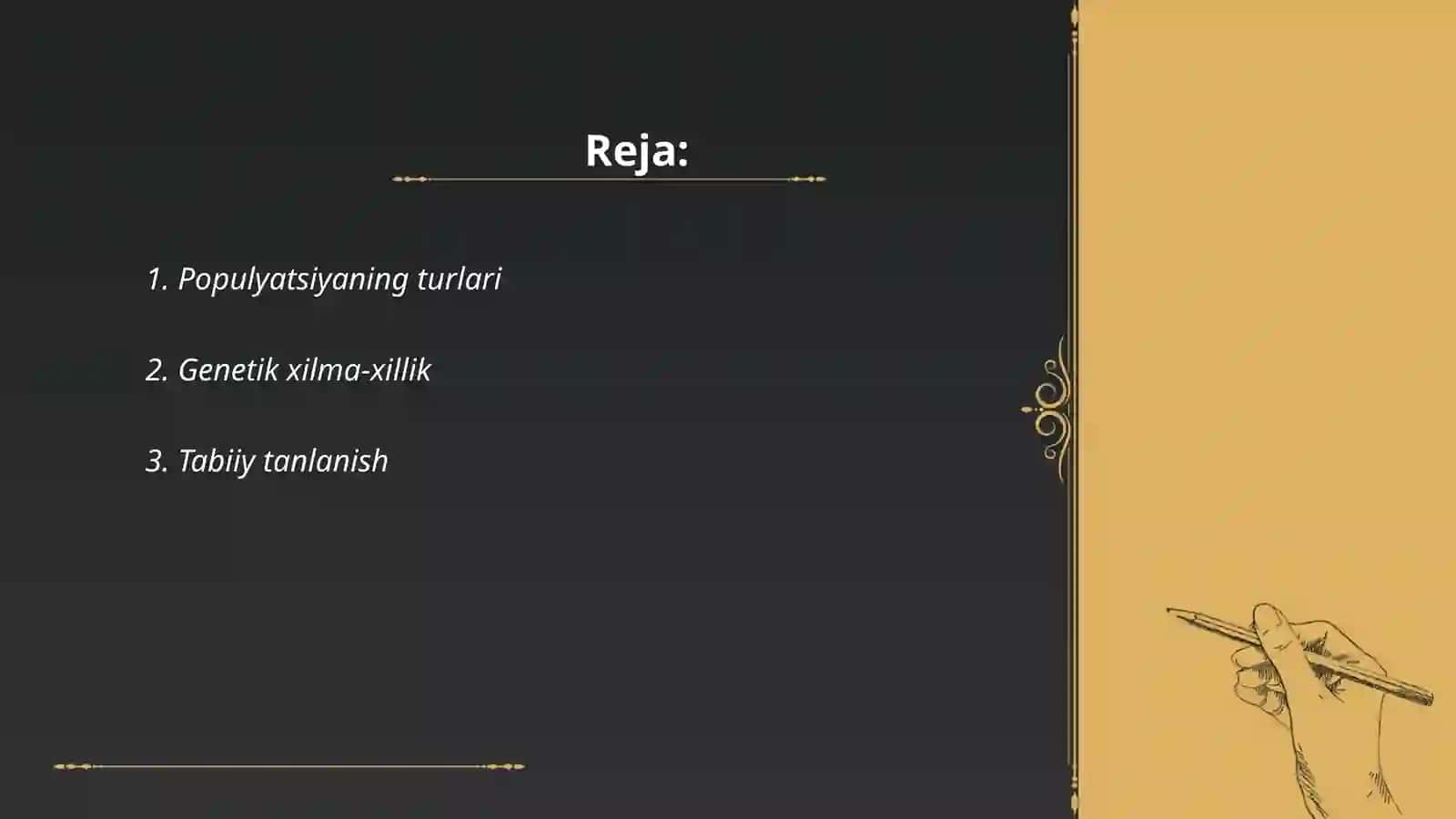 Populyatsiya - evolyutsiyaning boshlangʻich birligi 2