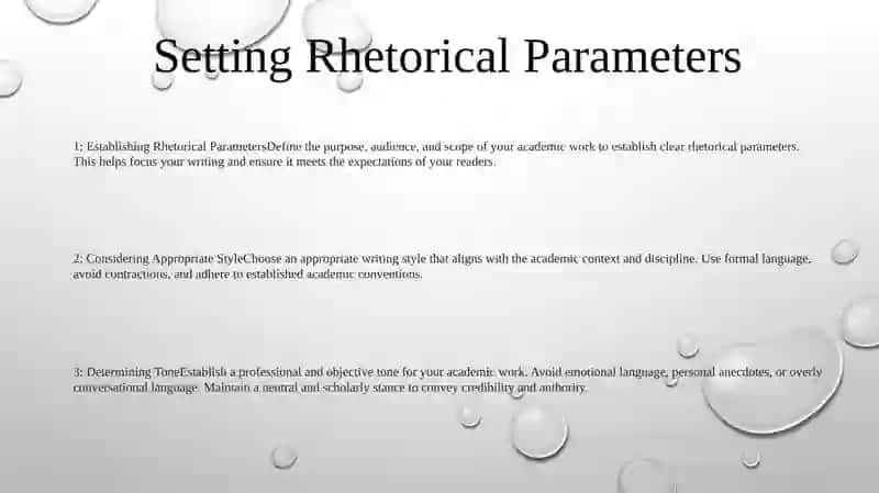 Considering Appropriate Style And Tone For Academic Work 2
