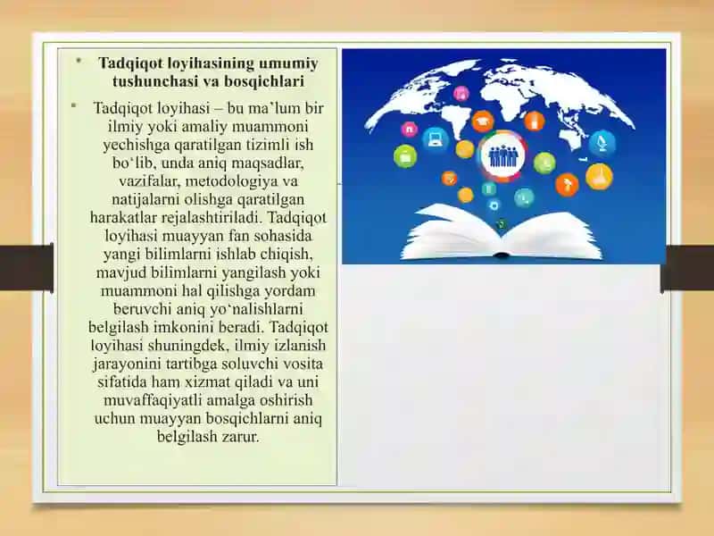 Tadqiqot loyihasi va dasturi 2