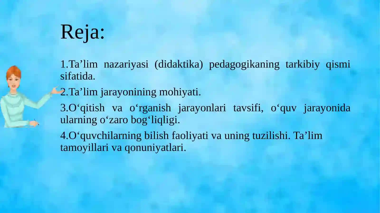 Boshlang’ich ta’limda ta’lim nazariyasi 2