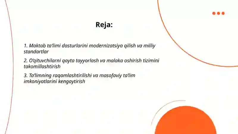 O'zbekiston Respublikasida ta’lim sohasidagi islohotlar 2