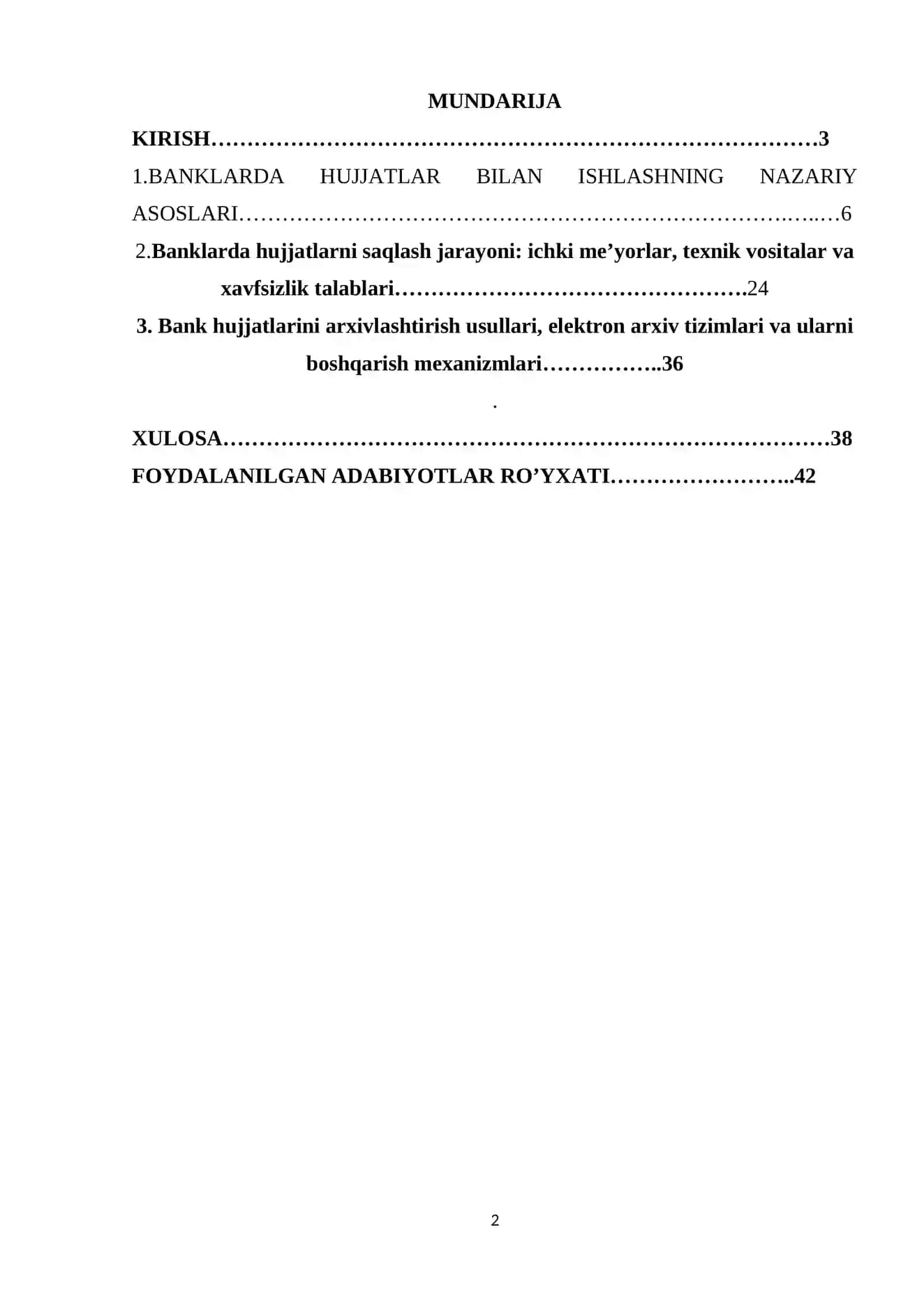 BANKLARDA XUJJATLARNI SAQLASH VA ARXIVLASH 2