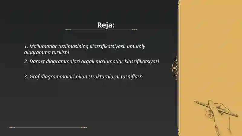 MALUNOTLAR TUZULMASINING KLASSIFIQATSIYASINI DIAGRAMMA KORINISHDA 2