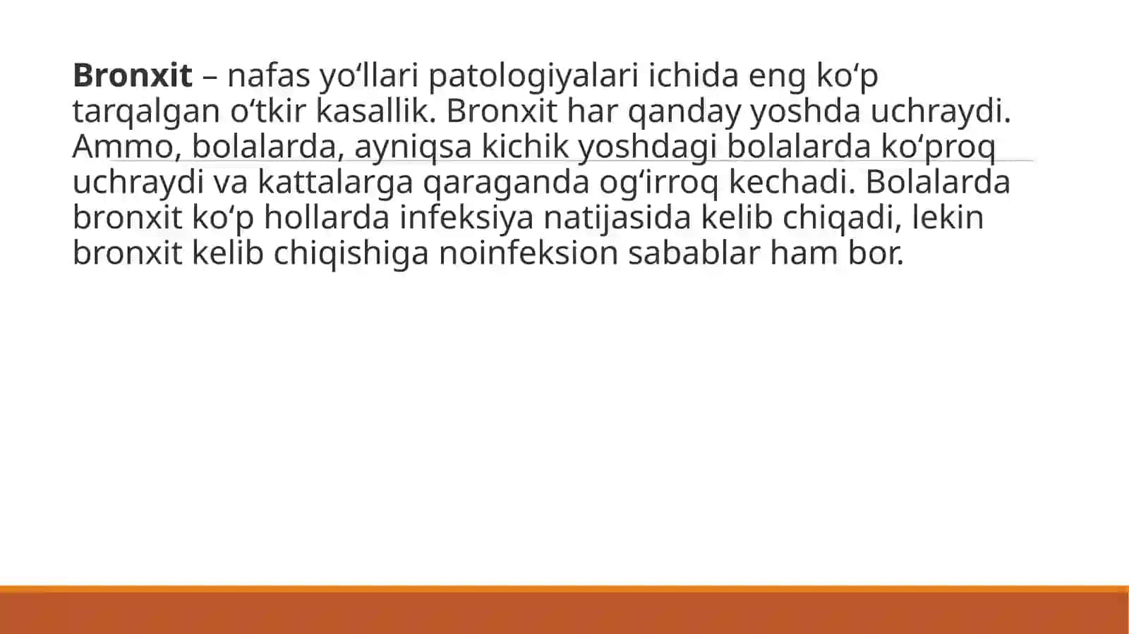 Bronxit va Pnevmoniya Davolash 2