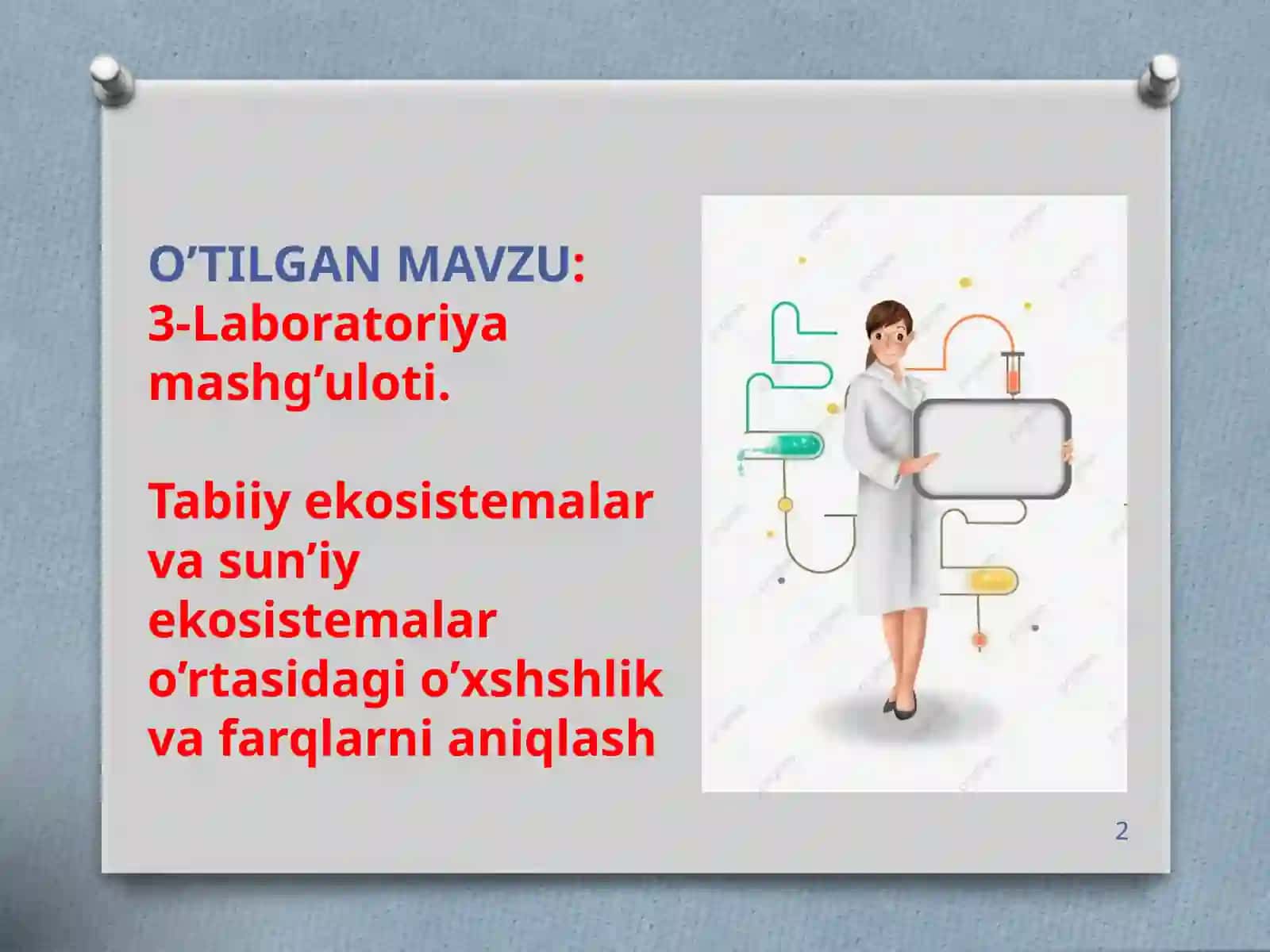 BIOLOGIYA FANI O'QITUVCHISI HAMIDOV SHARIFJON 2