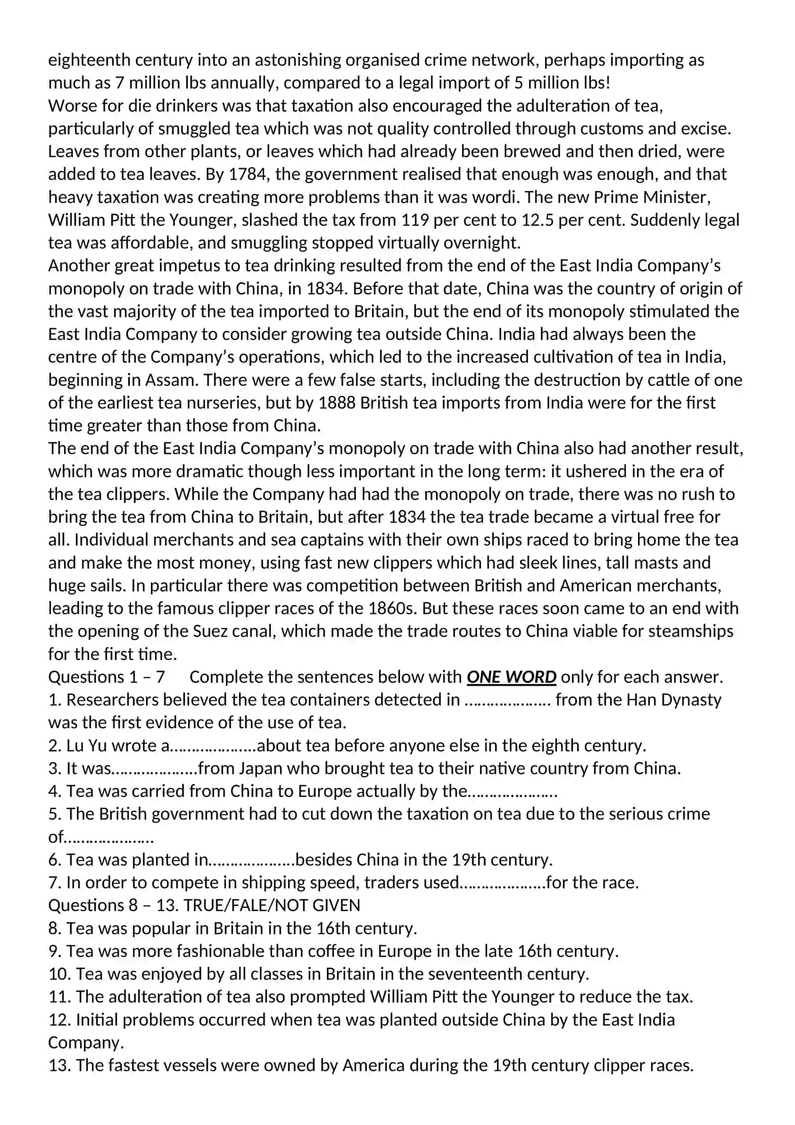 A brief history of tea 2
