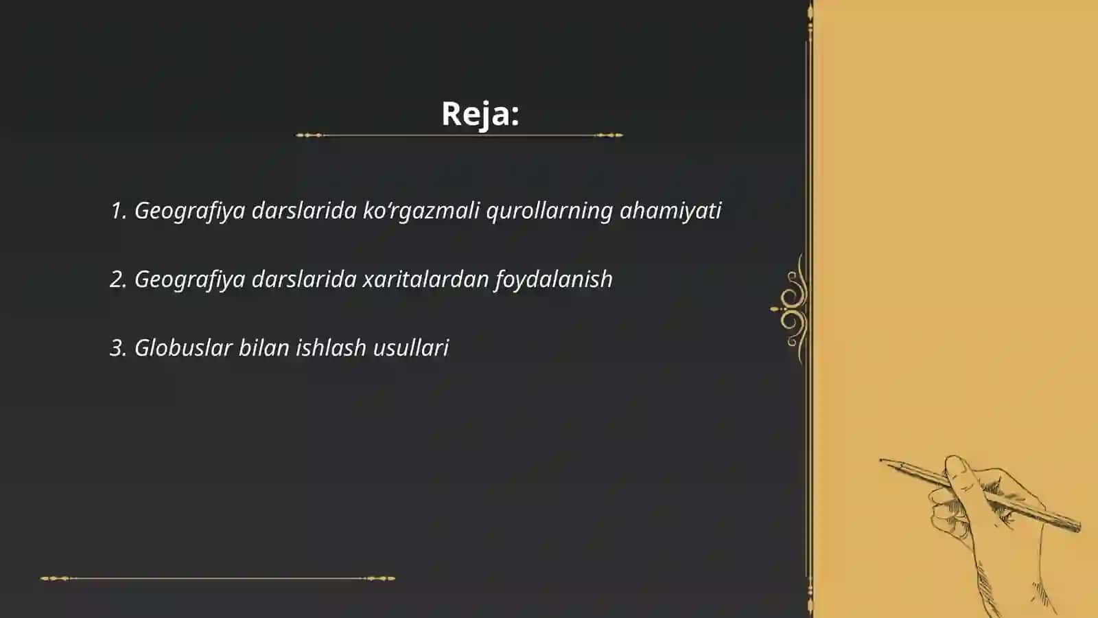 Geografiya o'qitishda ko’rgazmali qurollar va ular bilan ishlash usullari 2